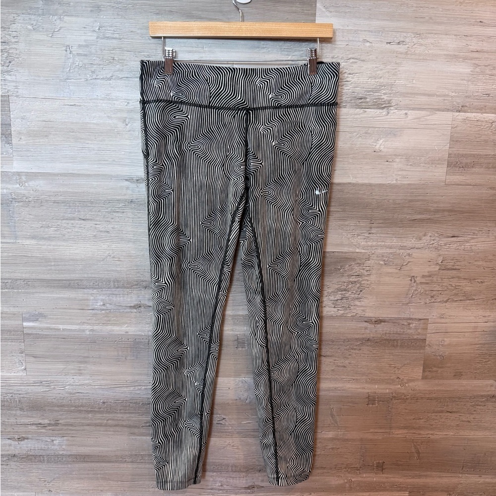 Nike Epic Luxe Geometric Print Running Leggings Size XL